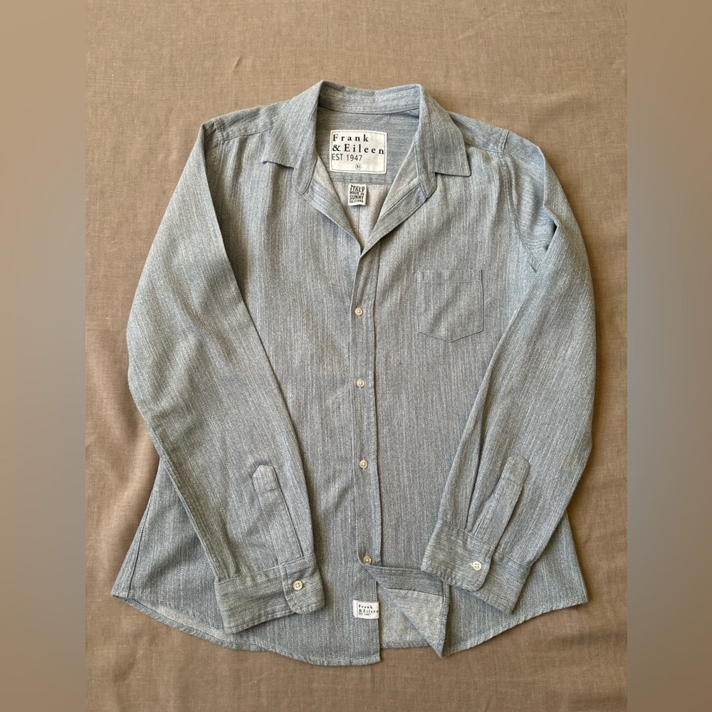 Frank & Eileen Classic Woven Blue ButtonDown Shirt